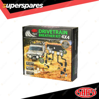 SAAS Diff Breather Kit 4 Port incl Nylon Bushes for Mitsubishi Triton ML MN