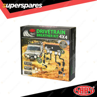 SAAS Diff Breather Kit 4 Port for Mitsubishi Pajero NH NJ NK NL 1991-1999