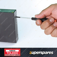 Toledo Precision Screwdriver Set 12 pcs - Includes Both Slotted and Philips Tips