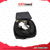 4X4FORCE V4 Air Compressor with Gauge & 4 Tyre Multi Inflator Deflator Combo Kit