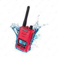 Oricom IP67 5 Watt Red Handheld UHF CB Radio - with Backlit LCD Display DTX600RD