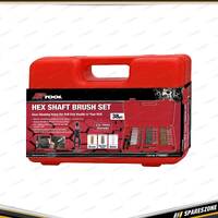 38 Pcs of PK Tool Hex Shaft Brush Set - Ideal for Cleaning & Polishing