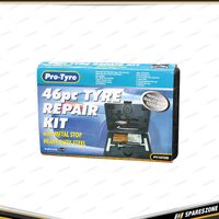 46 Pcs of Pro-Tyre Tyre Repair Kit - Heavy Duty with Hand Carry Case