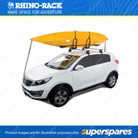 Rhino Rack Folding J Style Kayak Carrier S512 - Supplied With 4 Tie Down Straps