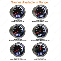 SAAS Turbo Boost Gauge Diesel 0-30 psi 52mm Black Face Muscle Series