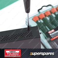 Toledo Precision Screwdriver Set 12 pcs - Includes Both Slotted and Philips Tips