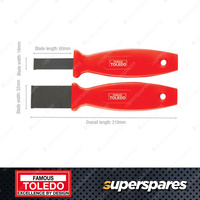 Toledo Carbide Scraper Set 2 pcs - Overall Length 210mm Made from SS400 Steel