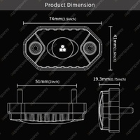 6 x Oricom LED Rock Lights RGB - IP69K Highest Water & Dust Rating RKLBT6RGB