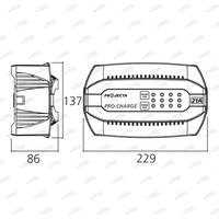Projecta 12 Volt Automatic 21A 6 Stage Battery Charger Premium Quality