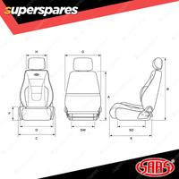 SAAS Trax Premium Seat 4x4 Brown Genuine Leather Dual Recliner ADR Compliant