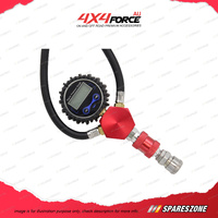 4X4FORCE V4 Air Compressor with Gauge & 4 Tyre Multi Inflator Deflator Combo Kit