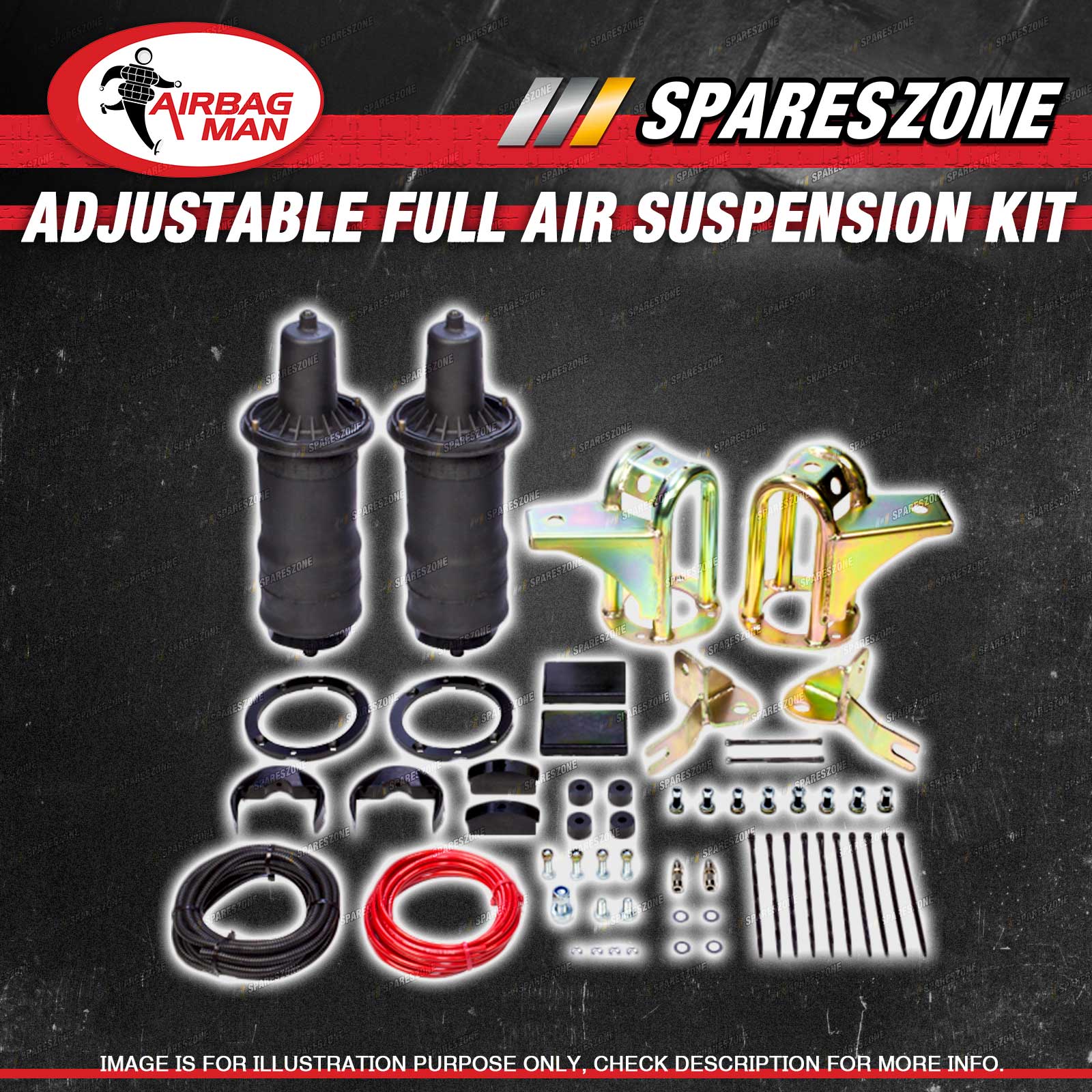 Airbag Man Full Air Bag Suspension Kit Front for LAND ROVER DEFENDER 90 110