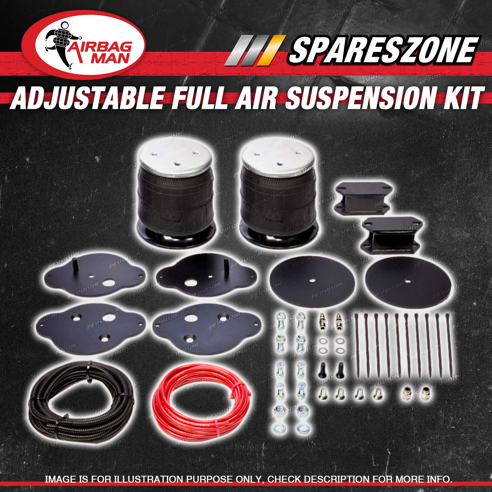 Airbag Man 50mm Raised Full Air Bag Suspension Kit Rear for LEXUS LX