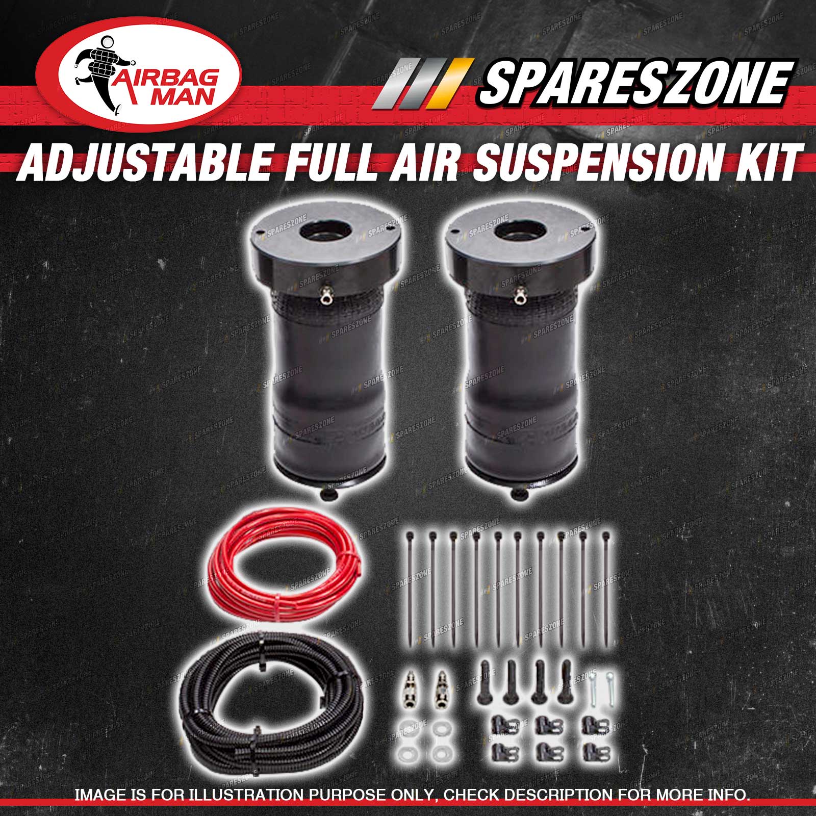 Airbag Man Full Air Suspension Kit Rear for MERCEDES VALENTE 1518 V
