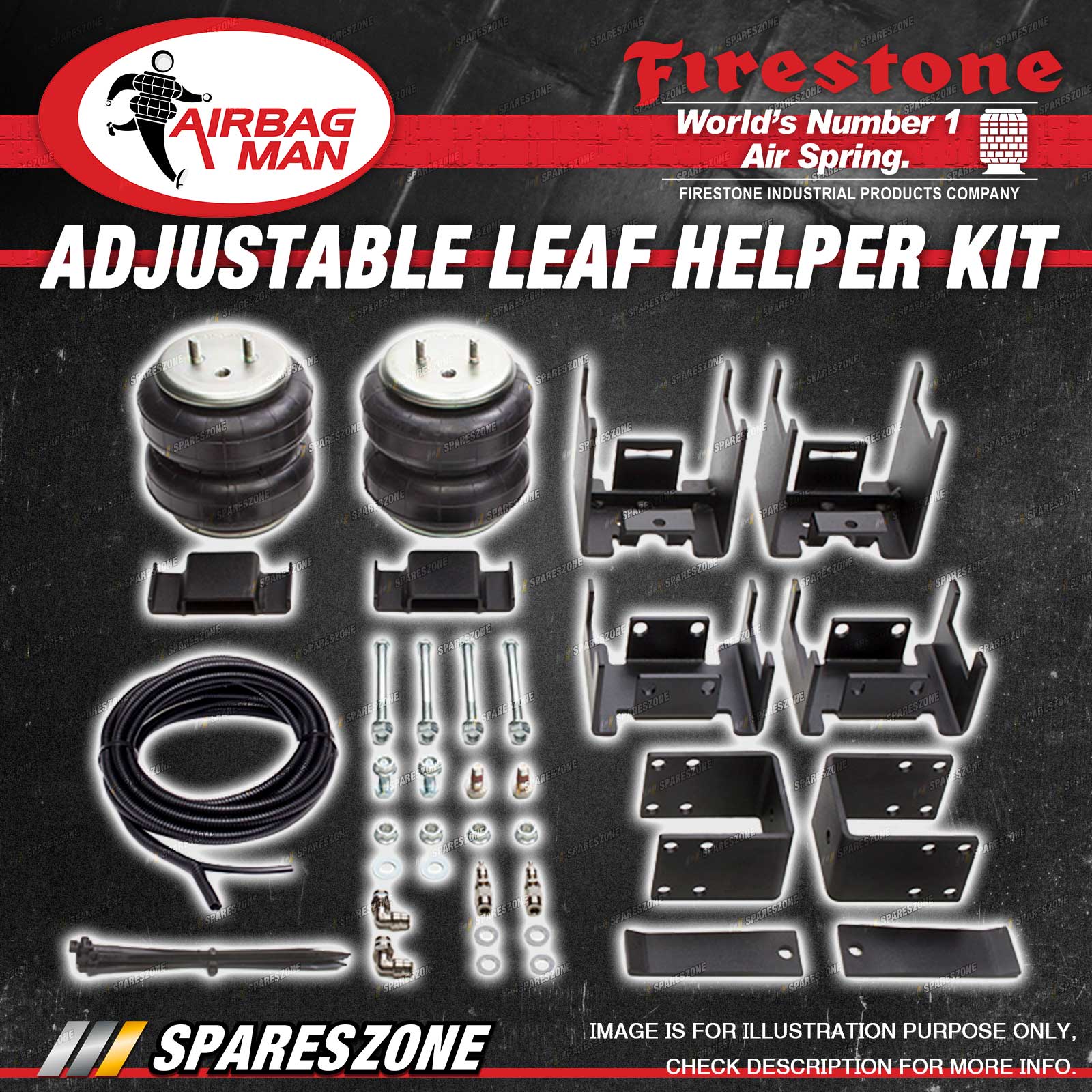 Airbag Man Air Bag Suspension Assist Kit Rear for TOYOTA HILUX KZN LN RN RZN VZN