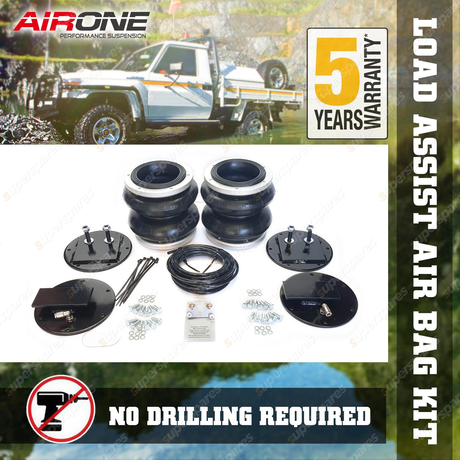 Rear Heavy Duty Air Bag Suspension Load Assist Kit for TOYOTA COASTER