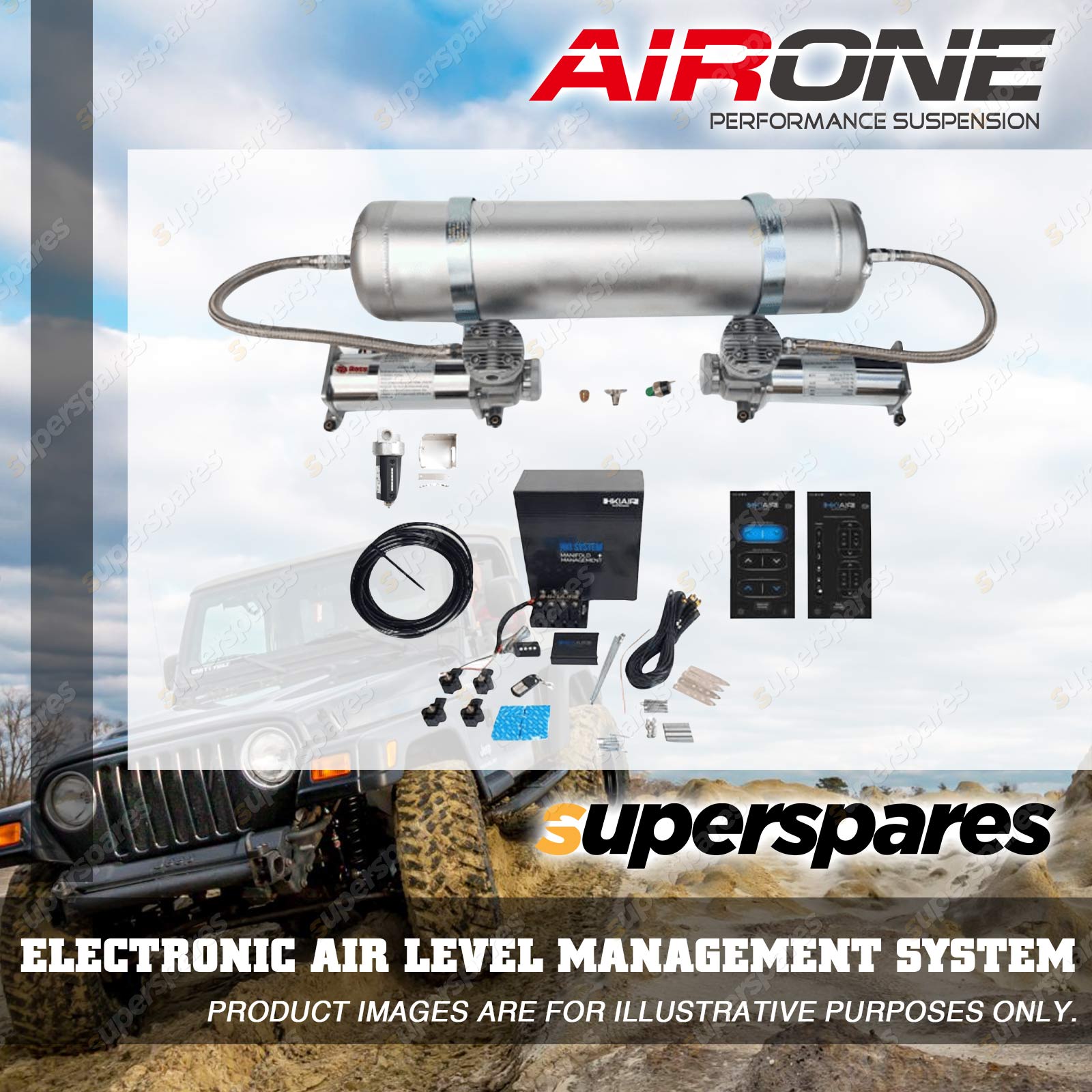 Airone Electronic Air Level HKI Bluetooth Management System for 4