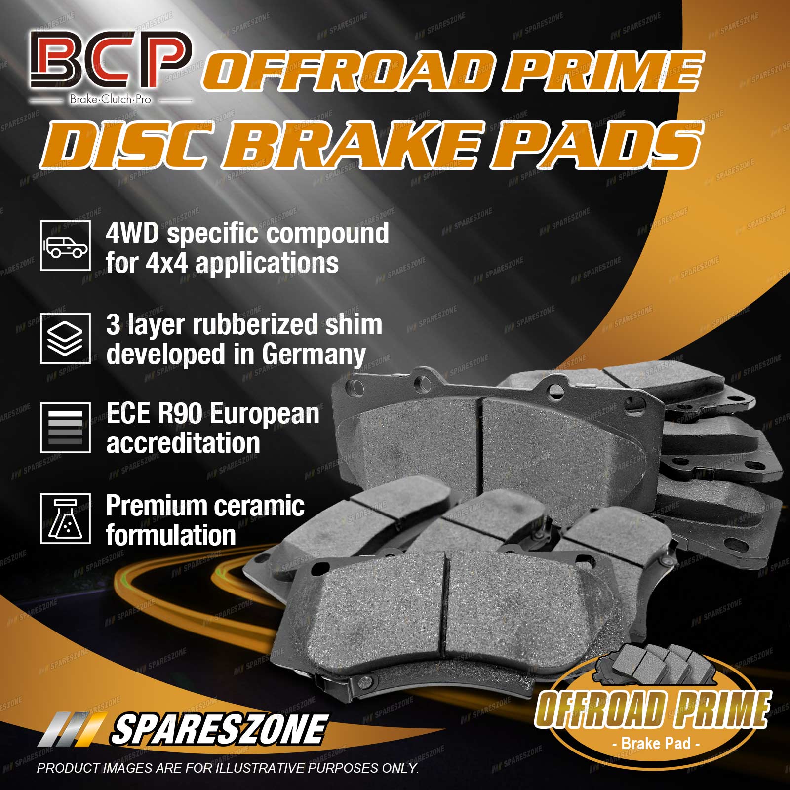 Centric 2008+ Toyota Land Cruiser (J200) Fleet Performance Front Brake Pads main image 0
