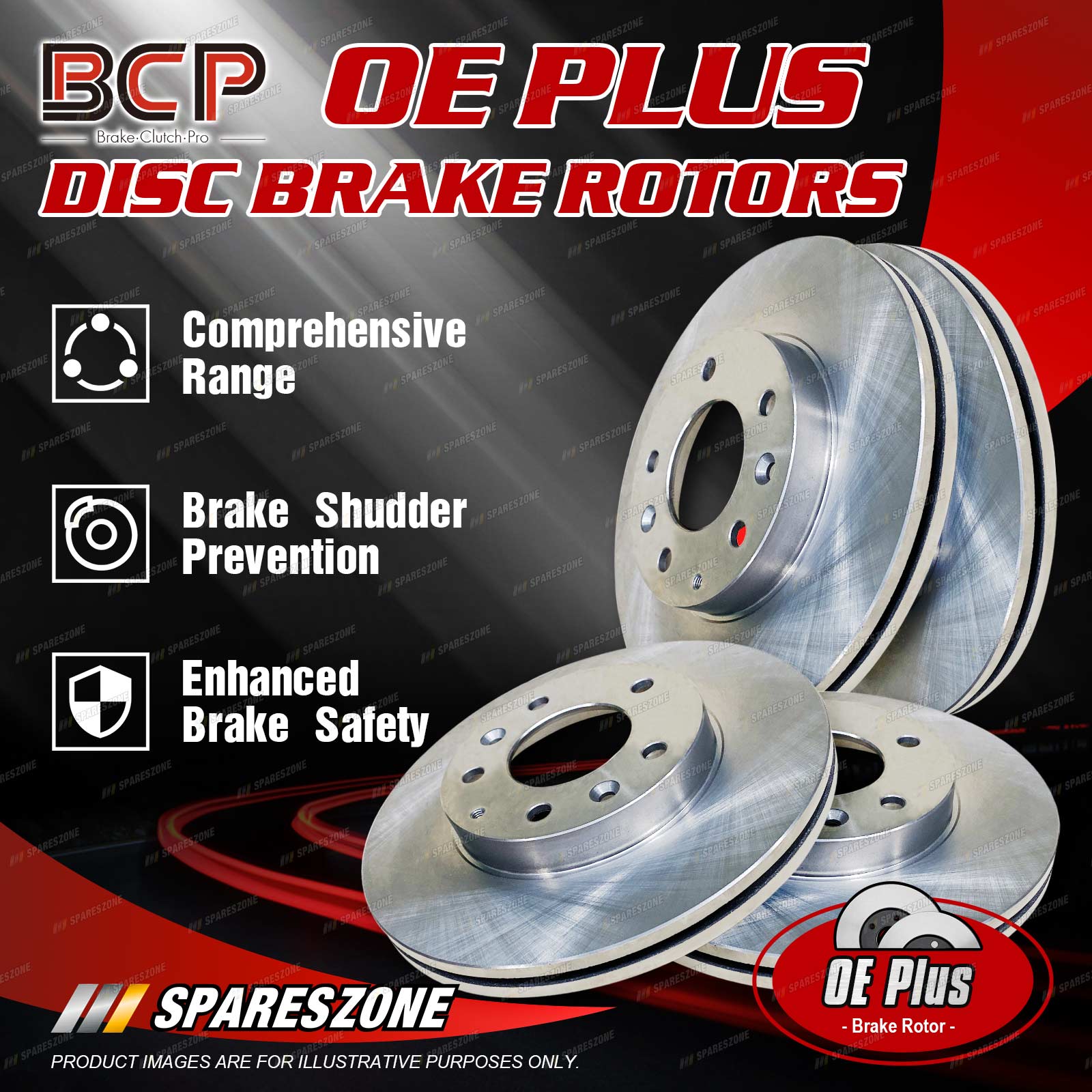 EBC USR Slotted Front Rotors (255x25mm) | 94-99 Toyota Celica 1.8 main image 0