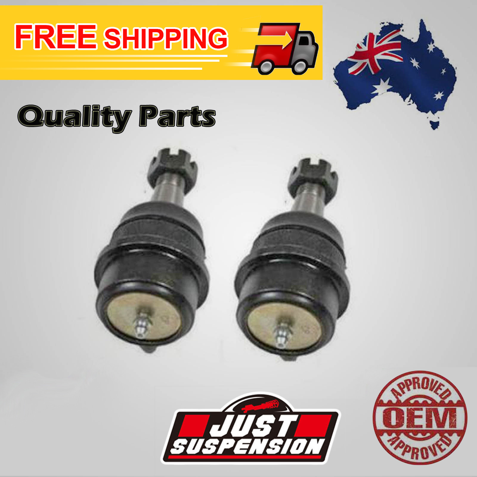 Premium Quality 2 Front Upper Ball Joints Kit for Jeep Wrangler TJ 19962006 TruPro