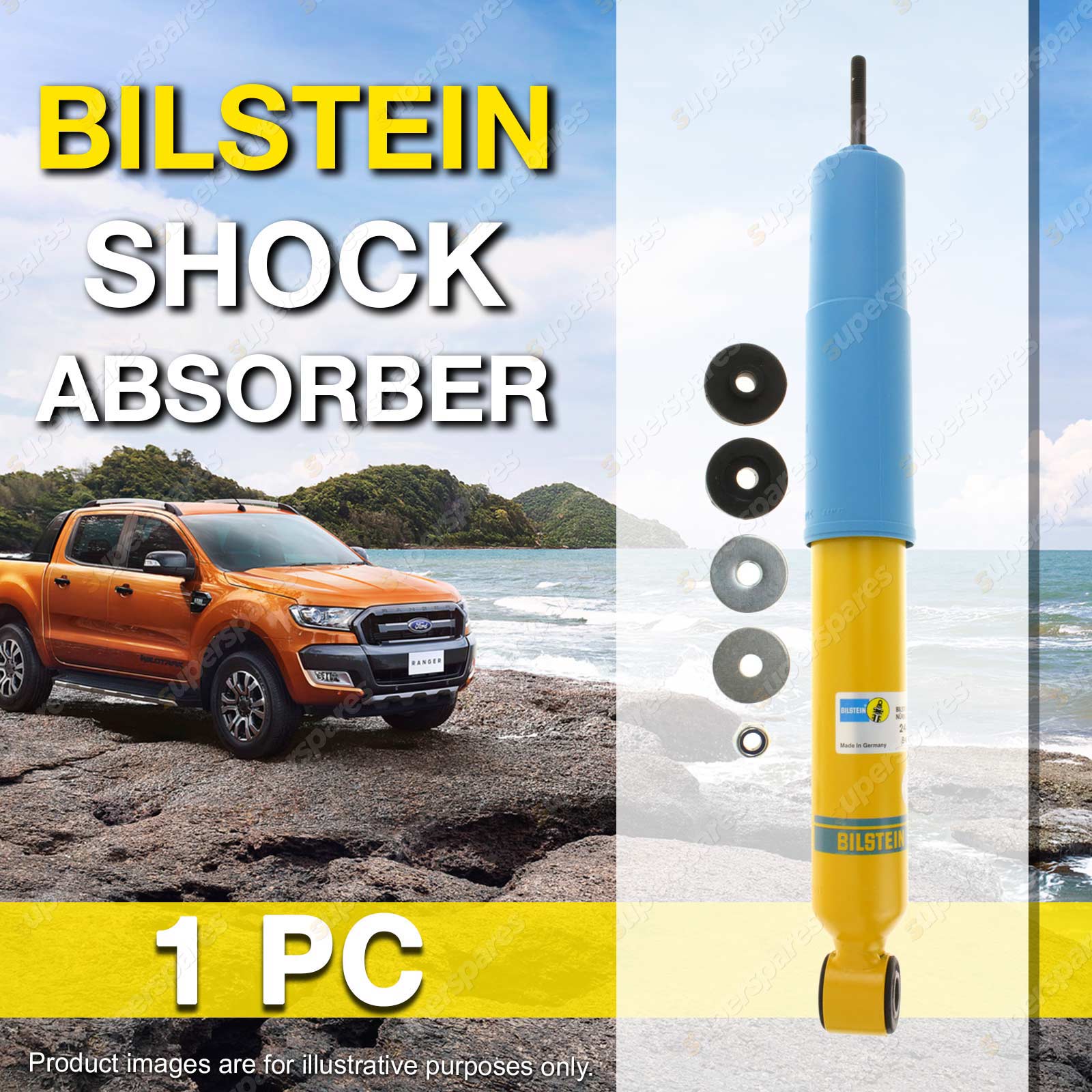 1 Pc Bilstein Rear Shock Absorber for MITSUBISHI PAJERO NH NJ COIL Rear