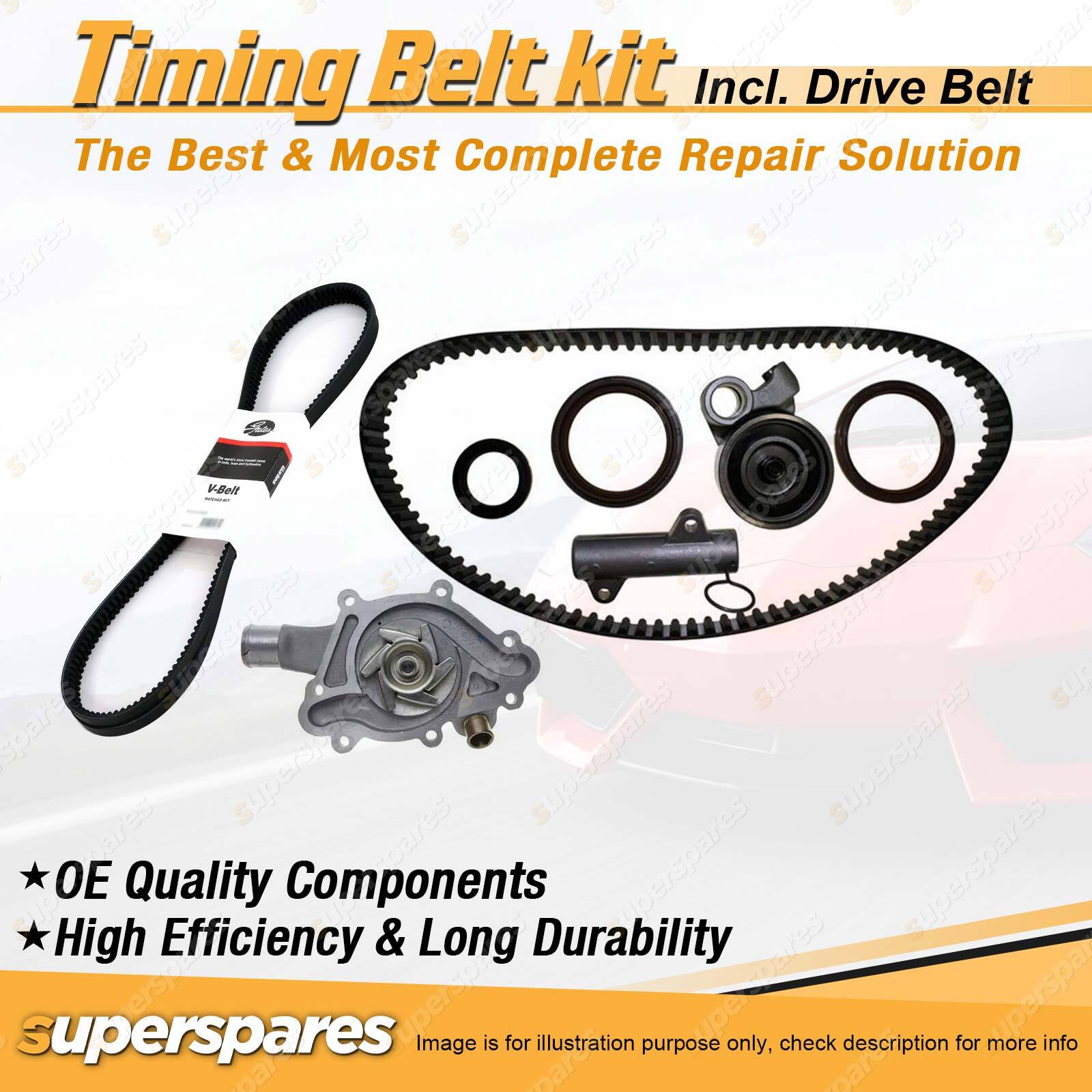 Timing Belt Kit & Drive Belt for Toyota Landcruiser HZJ78 4.2L 1HZ Inj