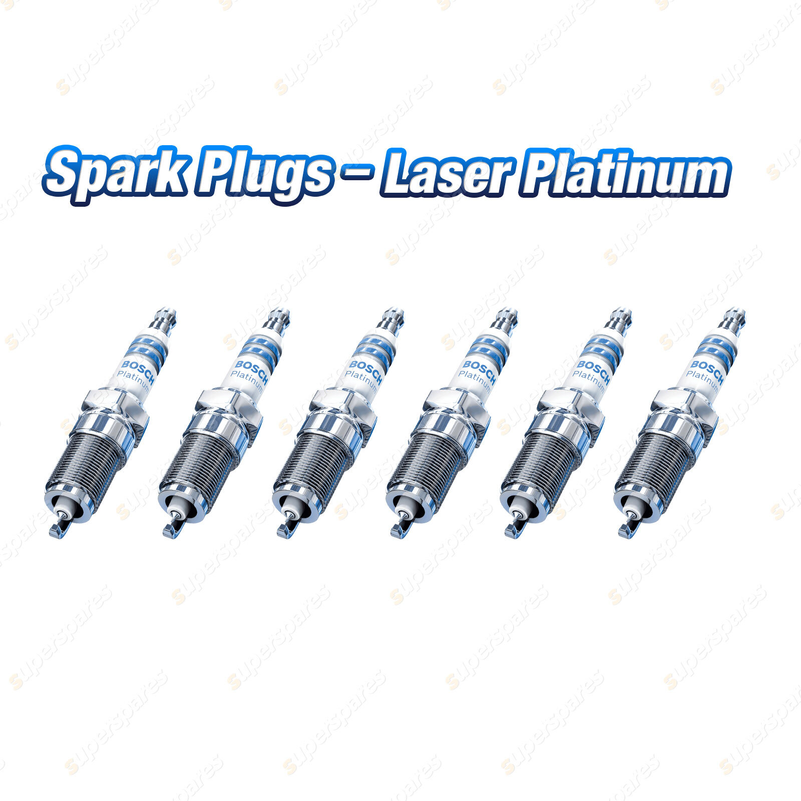 6 x Bosch Platinum Spark Plugs for Holden Captiva CG Commodore Calais