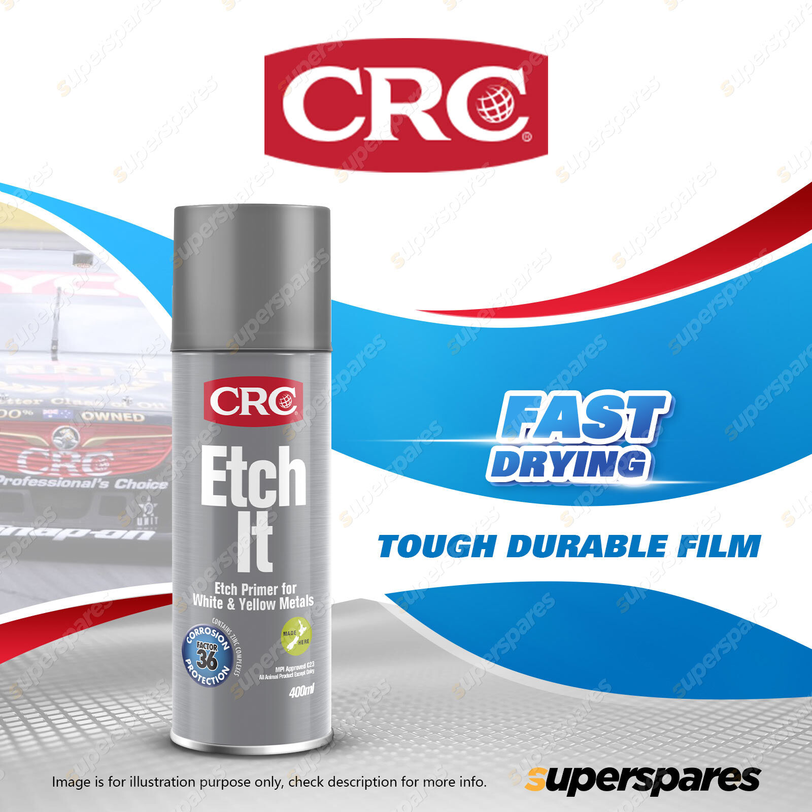 CRC Etch It 400ml Etch Primer for White Yellow Metals Fast Drying