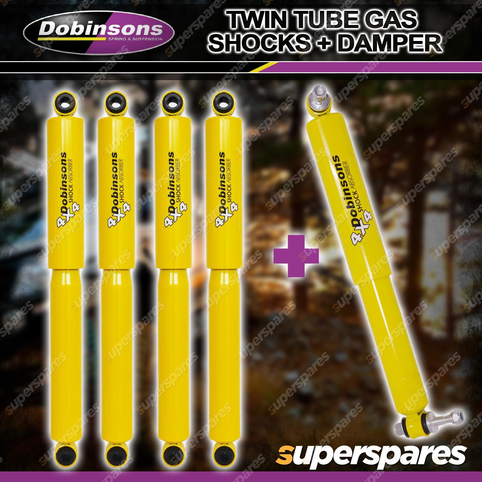 3 Inch Flexi Dobinsons Twin Tube Shocks Steering Damper for Nissan