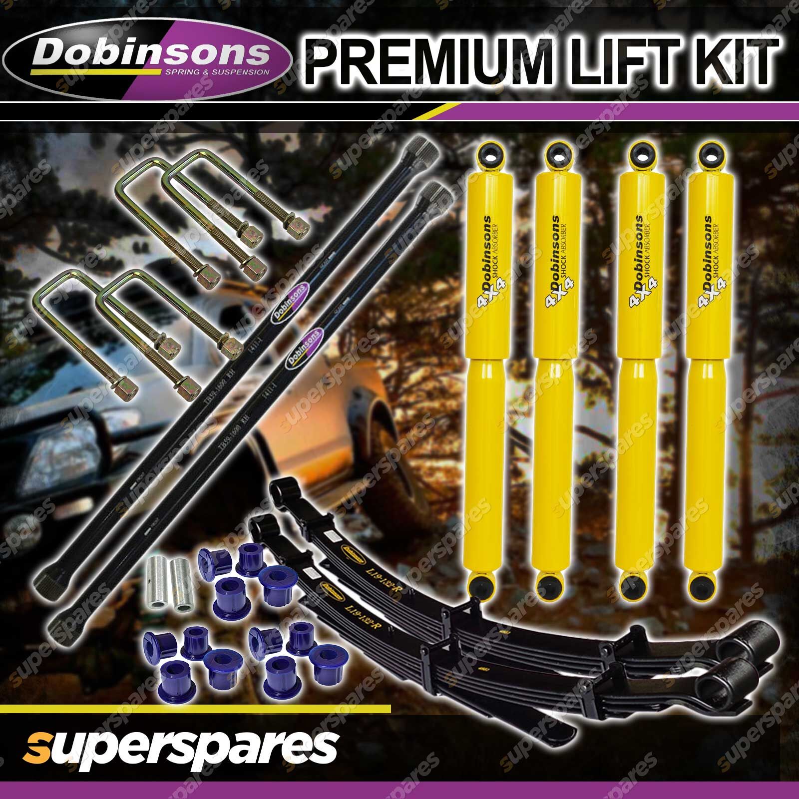 Dobinsons Raised Shocks Torsion Bar Leaf Springs Lift Kit for Holden MU USC55D