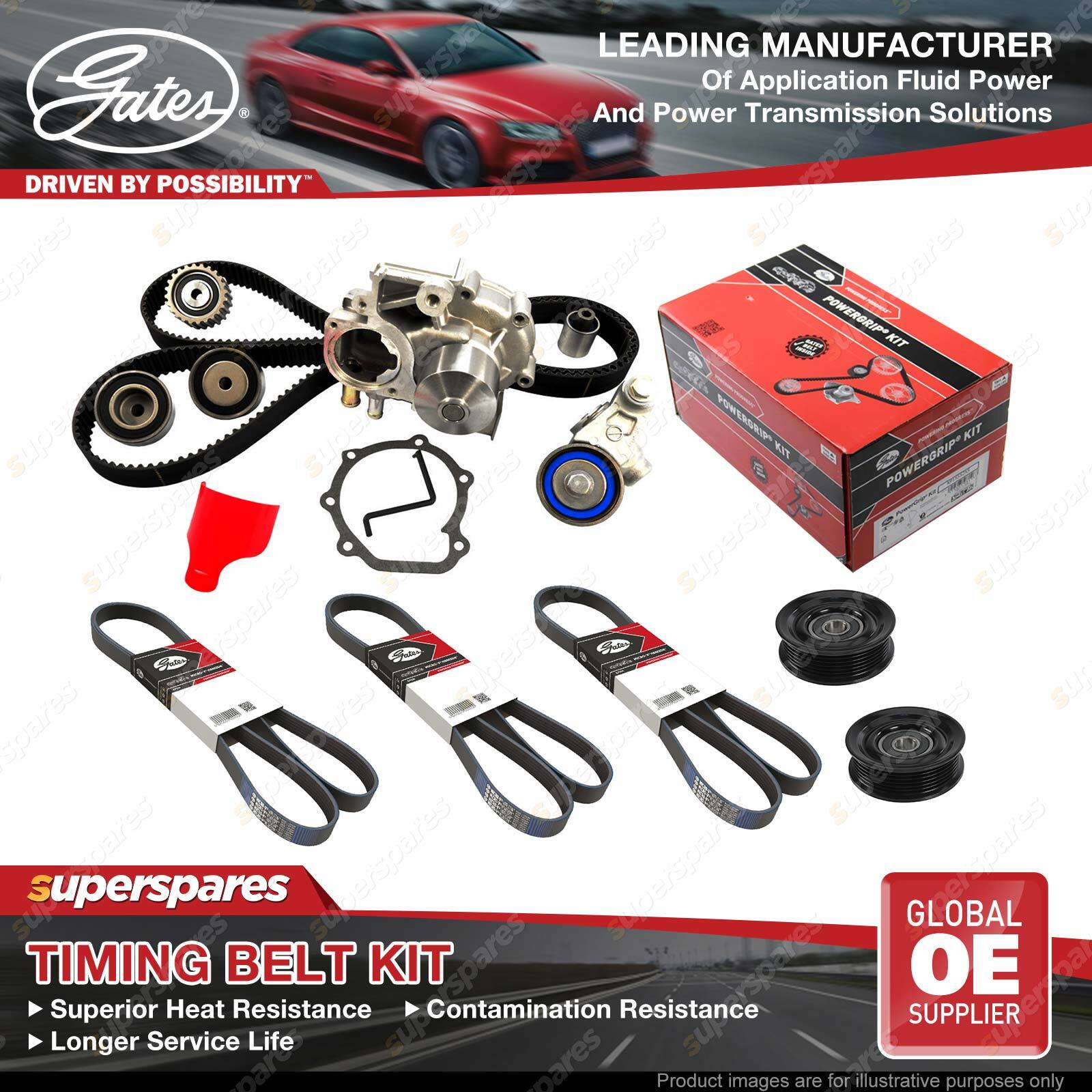 Gates Timing Belt Kit for Hyundai Terracan NM81 3.5L 143KW G6CU Petrol
