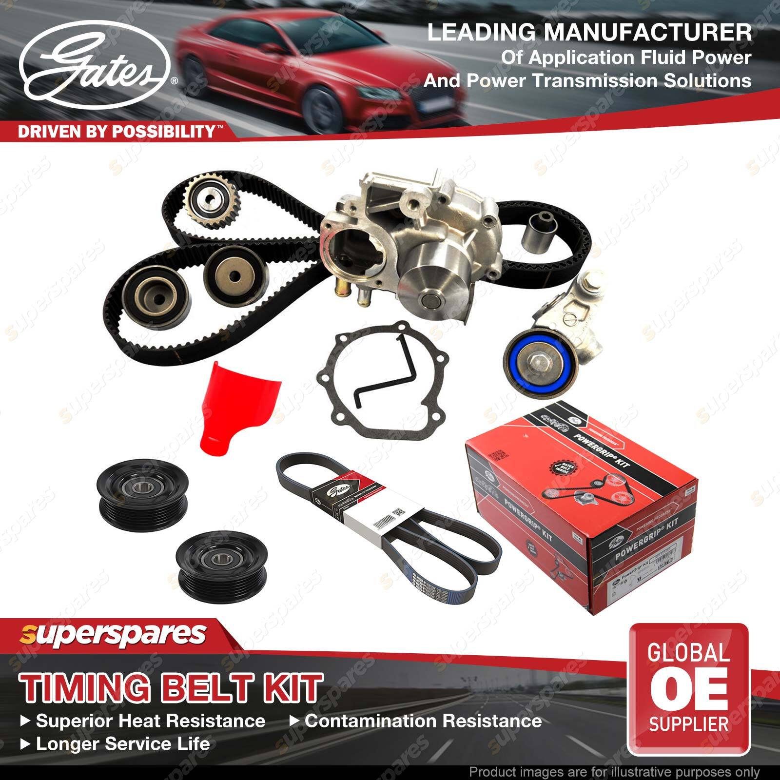 Gates Timing Belt Kit for Toyota Hilux KUN16 KUN26 3.0L 120 126KW
