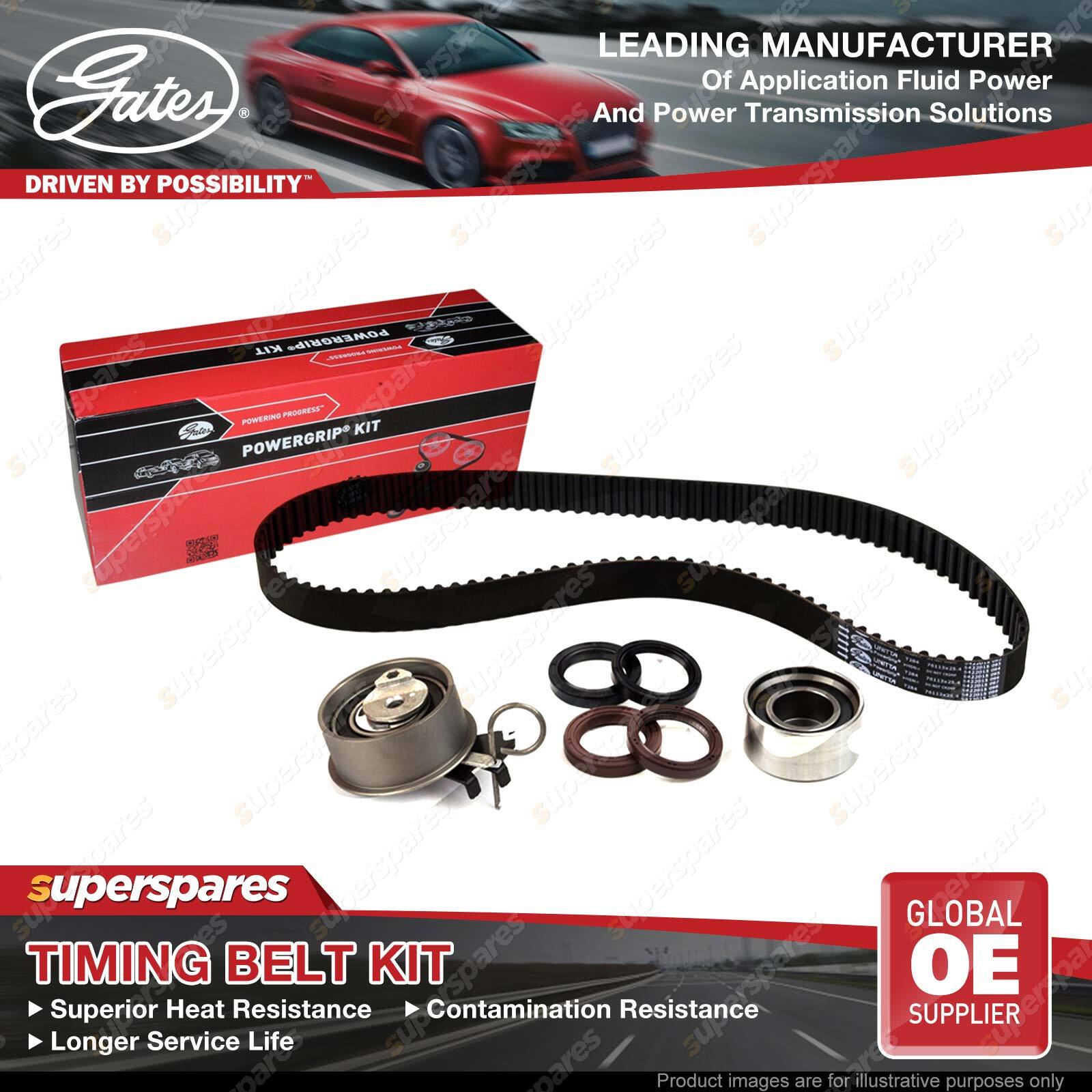 Gates Camshaft Timing Belt Kit for Kia Cerato LD Sportage KM G4GC 2.0L