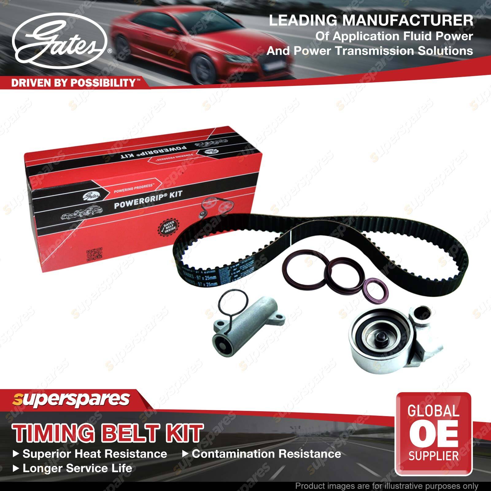 Gates Timing Belt Kit for Toyota Hilux KUN26 KUN16 Hiace Commuter