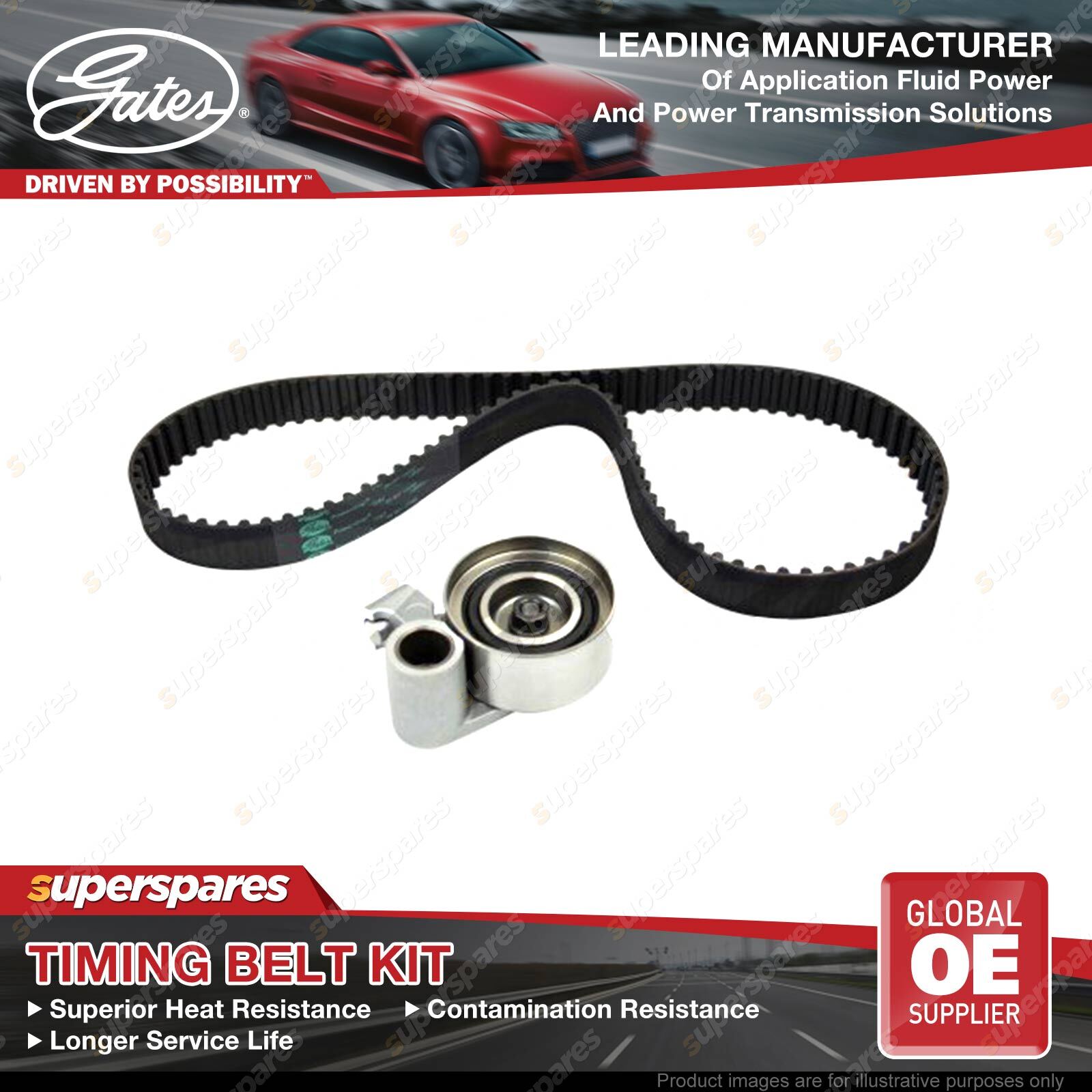 Gates Timing Belt Kit for Toyota Landcruiser HDJ100 101 78R 80 Coaster