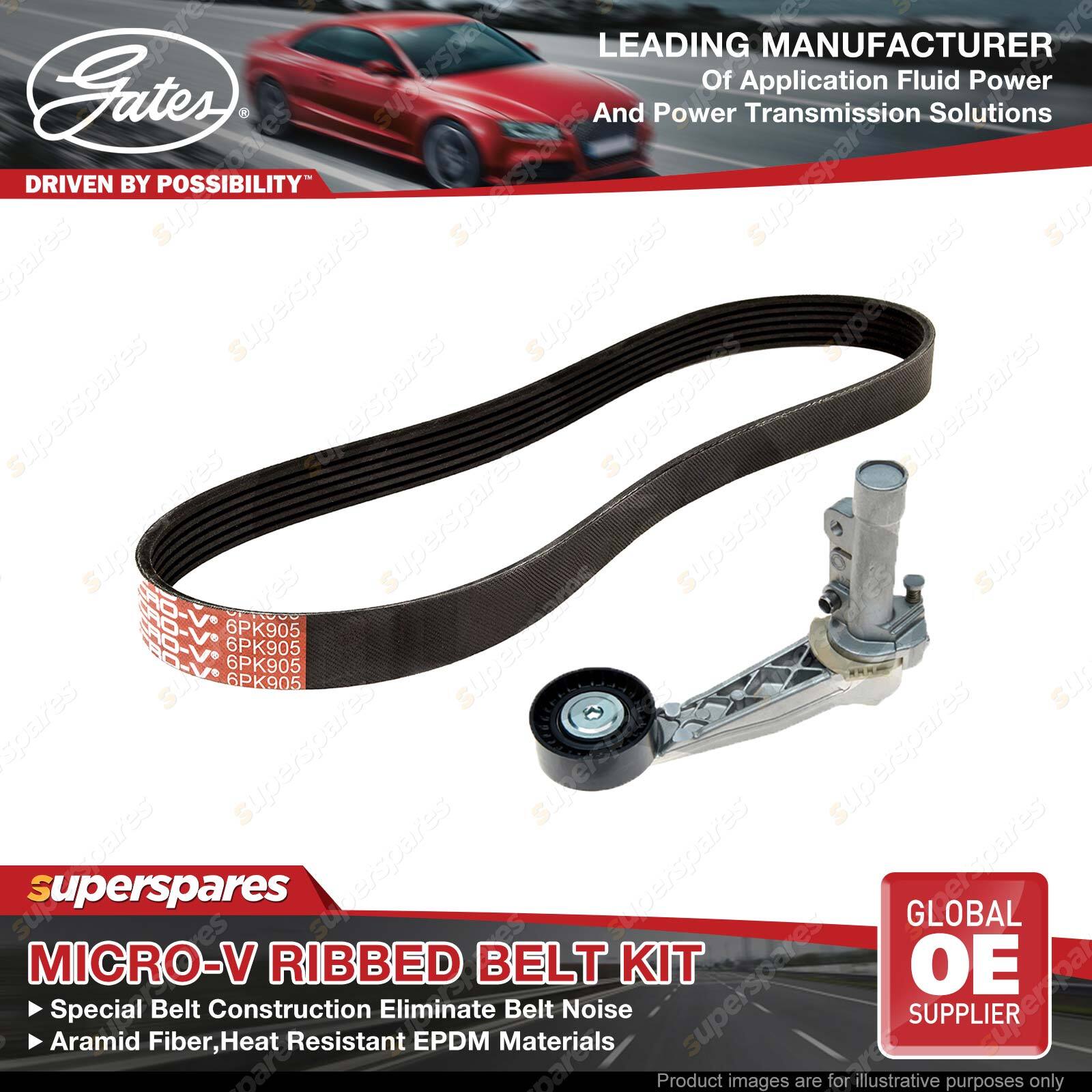Gates Alt Micro-V Belt Kit for Mini John Cooper Works Cooper S R55 R56 ...
