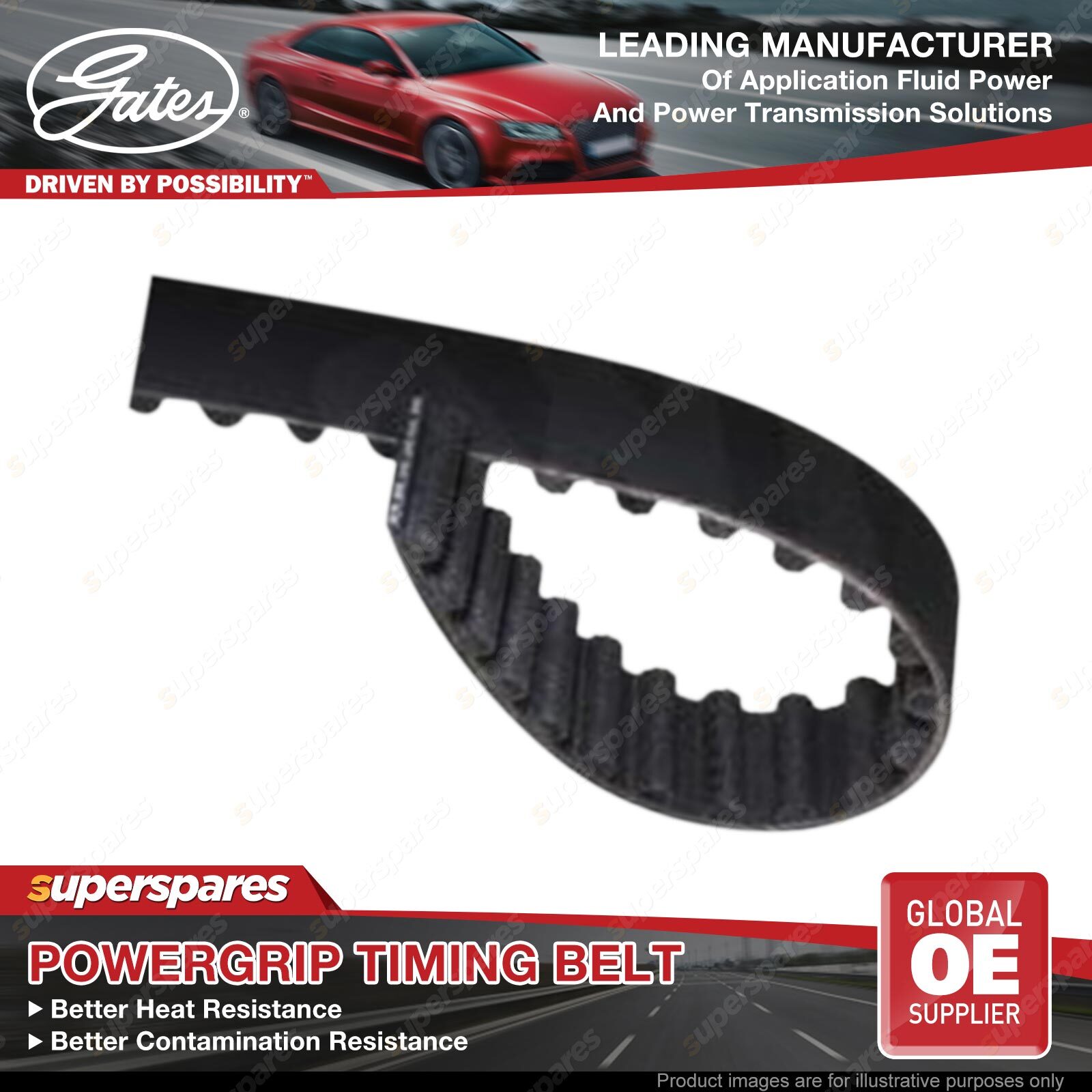Gates Camshaft Powergrip Timing Belt for Ford Transit VE VF VG 2.5L