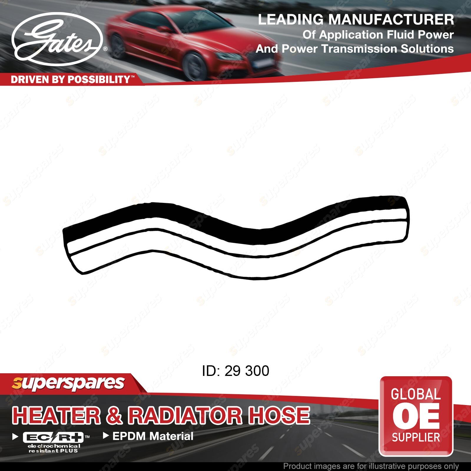 Gates Upper Radiator Hose for Honda Civic FN FK FD FA R18A2 R18A1 1.8L