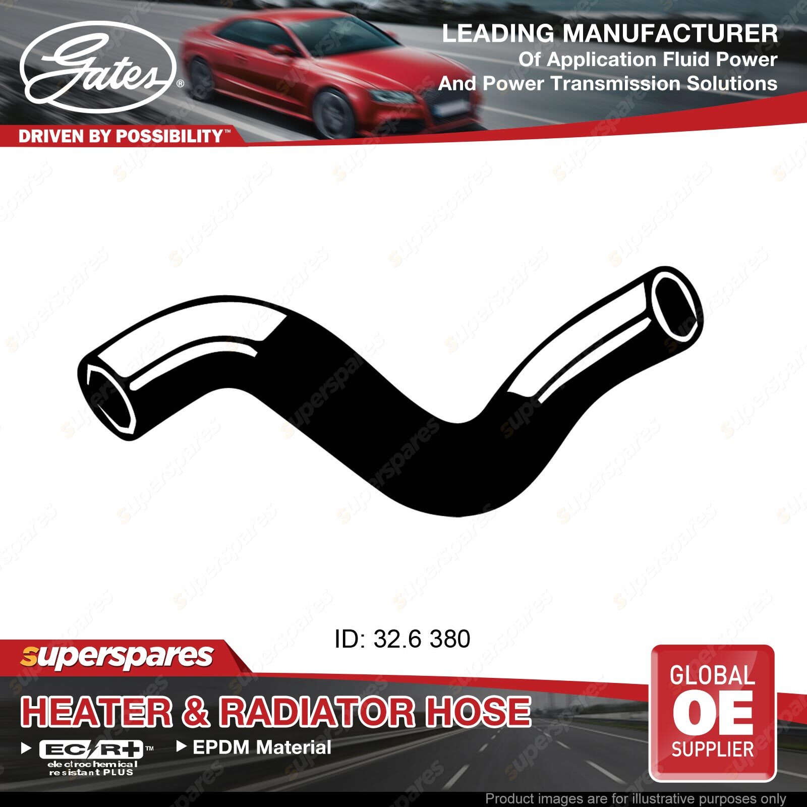 Gates Lower Radiator Hose for Holden Captiva CG LU1 SEE Z32 3.2L 0611