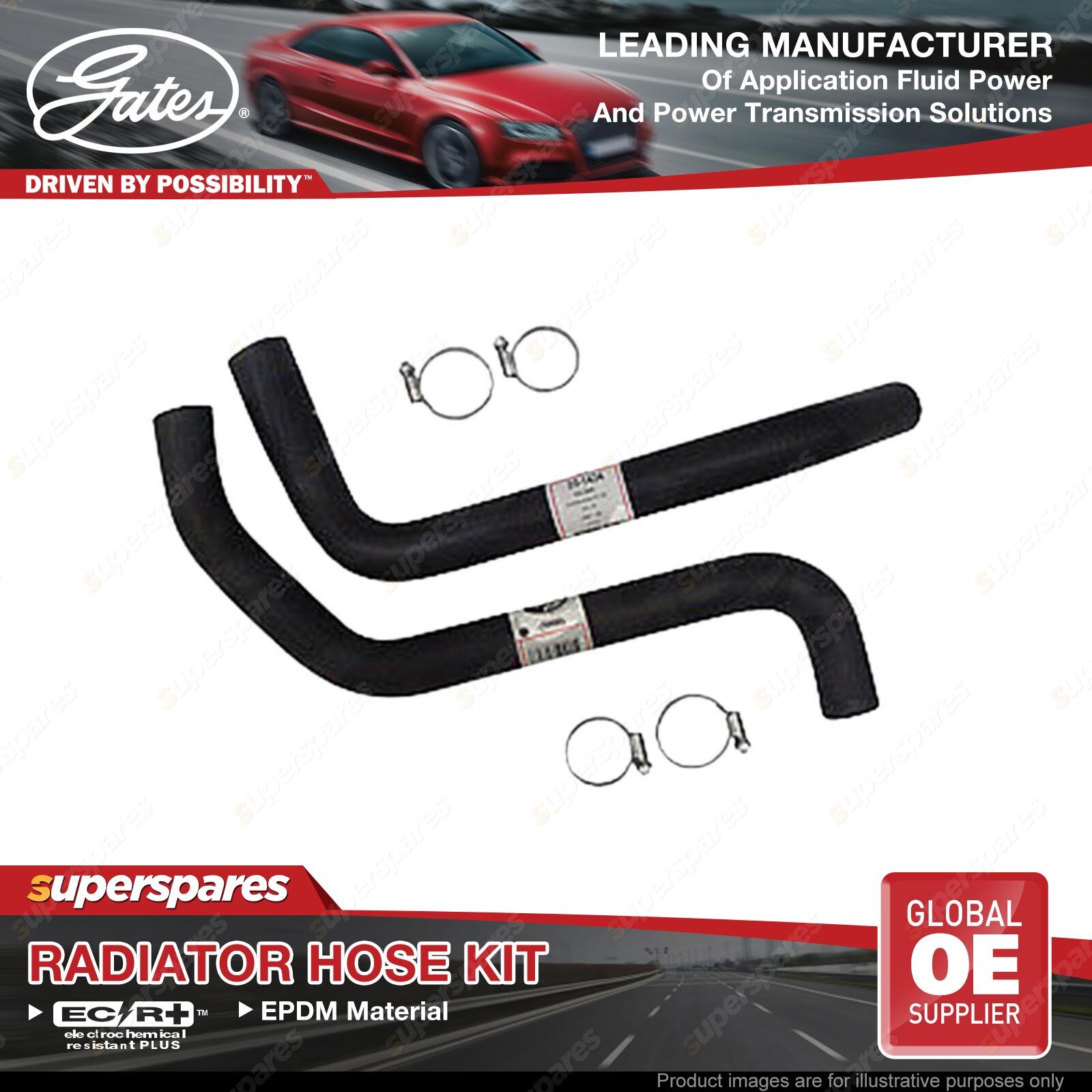 Gates Radiator Hose Kit for Holden Calais VT VX Commodore VT VU VX