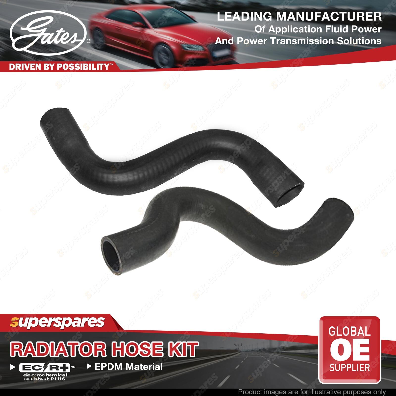 Gates Radiator Hose Kit for Nissan Sunny B210 B310 1.2L A12 38kW 19751982