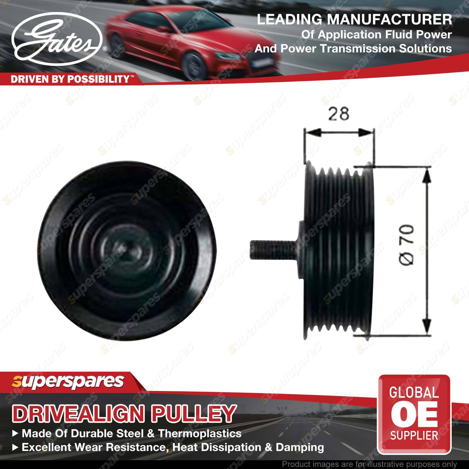 Gates Alternator Idler Pulley for Kia Sorento XM UM Sportage SL QL QLE
