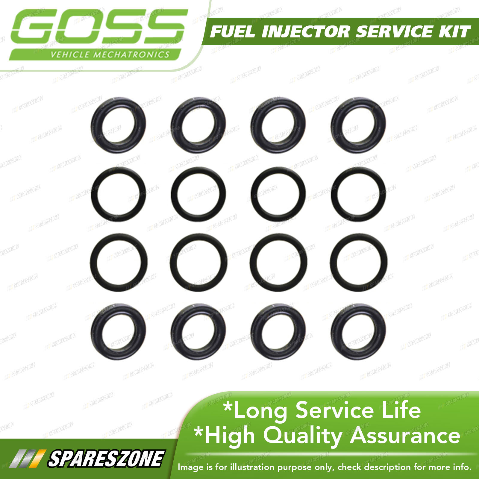 Goss Fuel Injector Service Kit for Toyota Tarago TCR10 TCR11 TCR20
