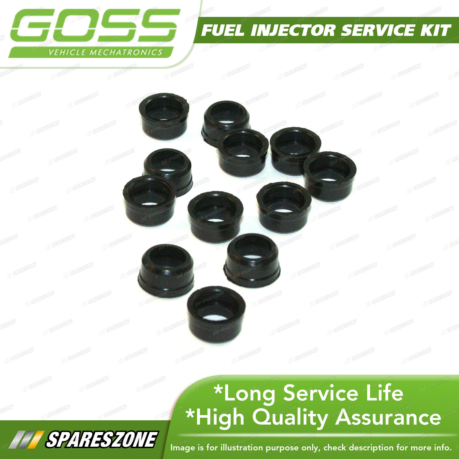 Goss Fuel Injector Repair Kit Pintle Cap 2 Hole Pack 12 for Delphi GOSS