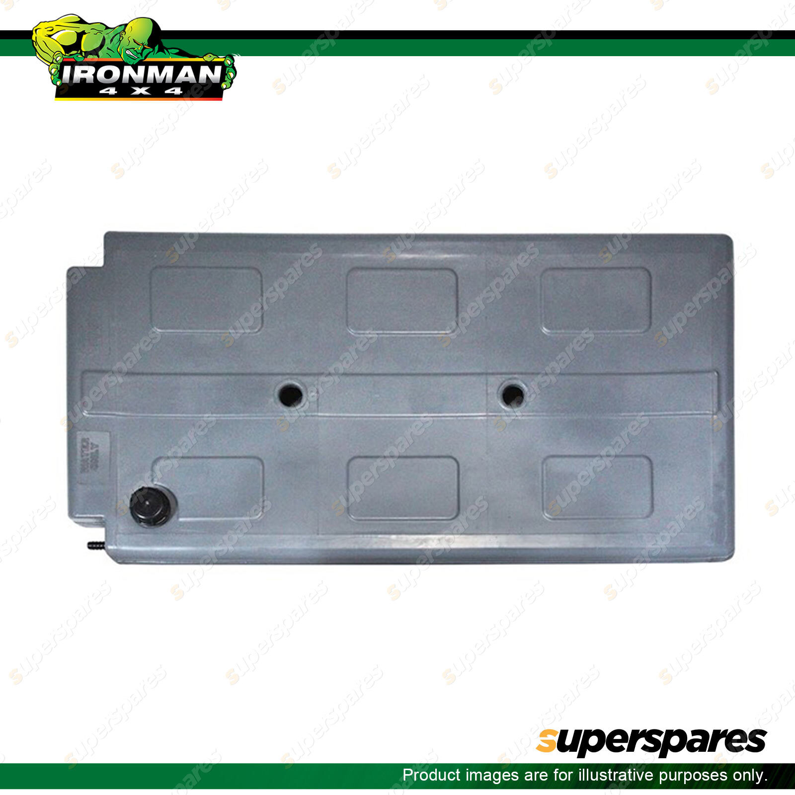 Ironman 4x4 50L Roof Rack Tank Barbed Outlet 1200x600x120mm Screw