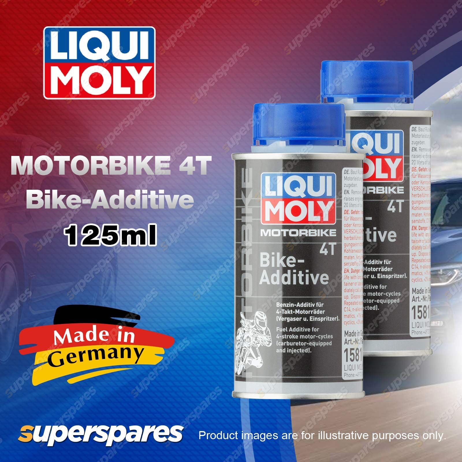 2 x LIQUI MOLY Motorbike 4T Fuel System Cleaner Bike-Additive 125ml