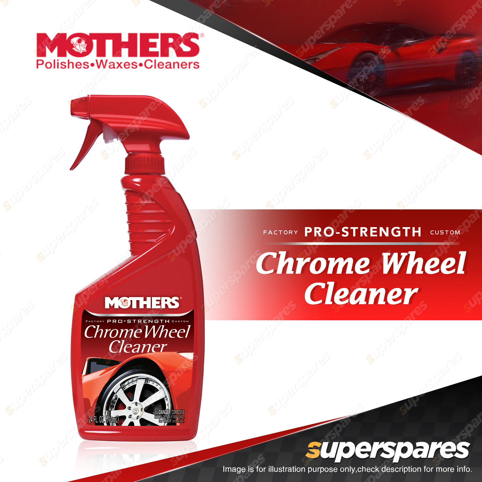Mothers Chrome Wheel Cleaner 710ML - 655824 New Brand High Quality