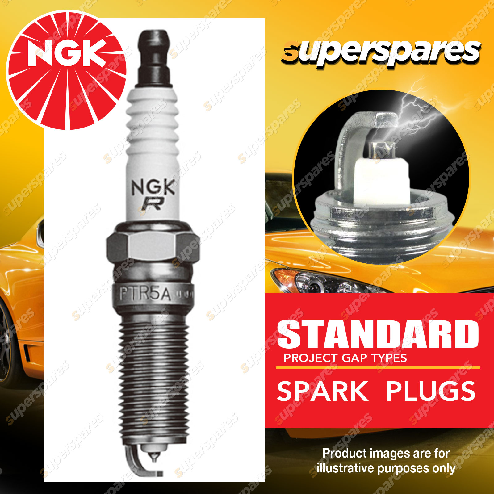 NGK Longreach Spark Plug LZTR5A-13 for Jeep Wrangler JK  V6 JK  07-12