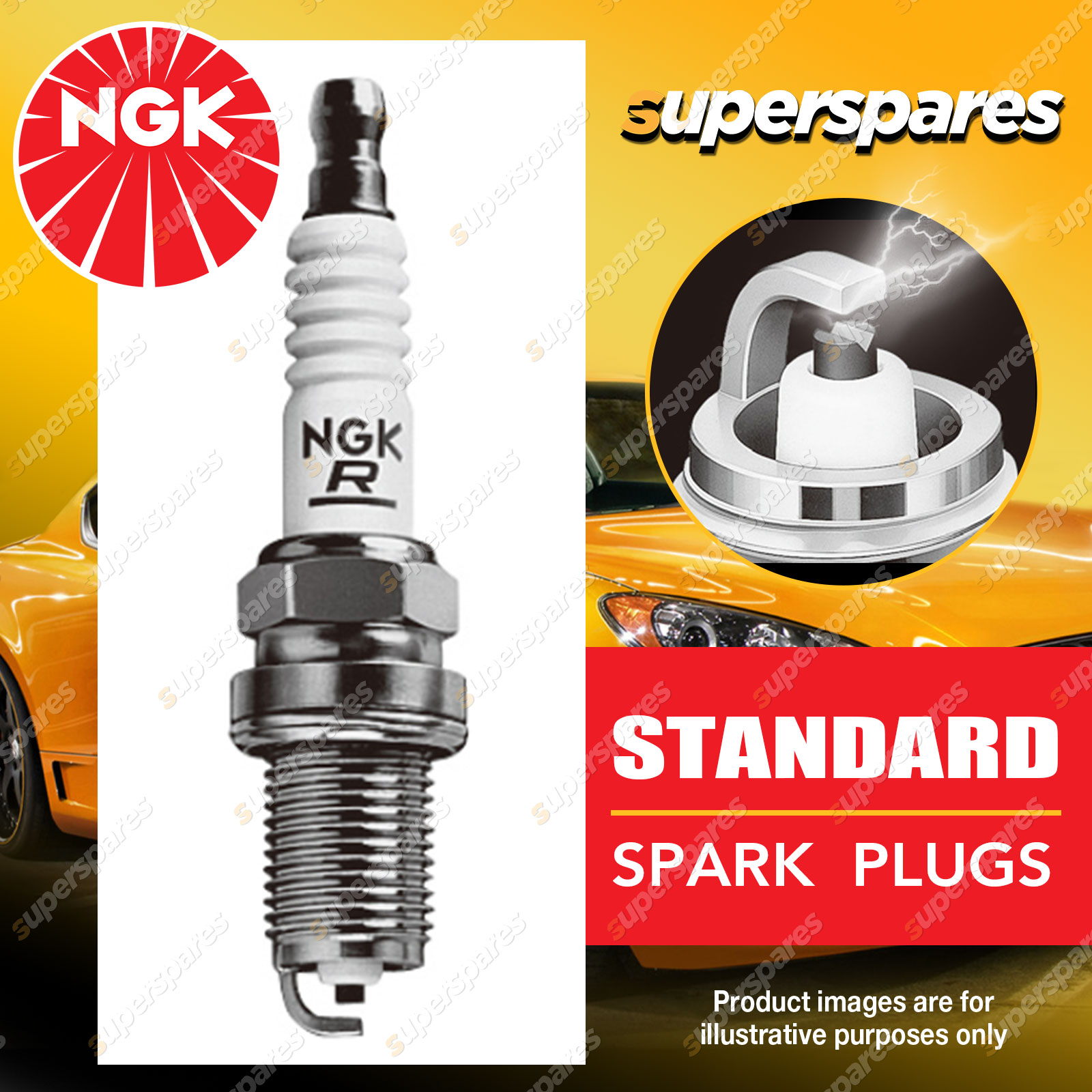 NGK Resistor VG Spark Plug BKR5E-11 for NISSAN PULSAR 1.8 ...