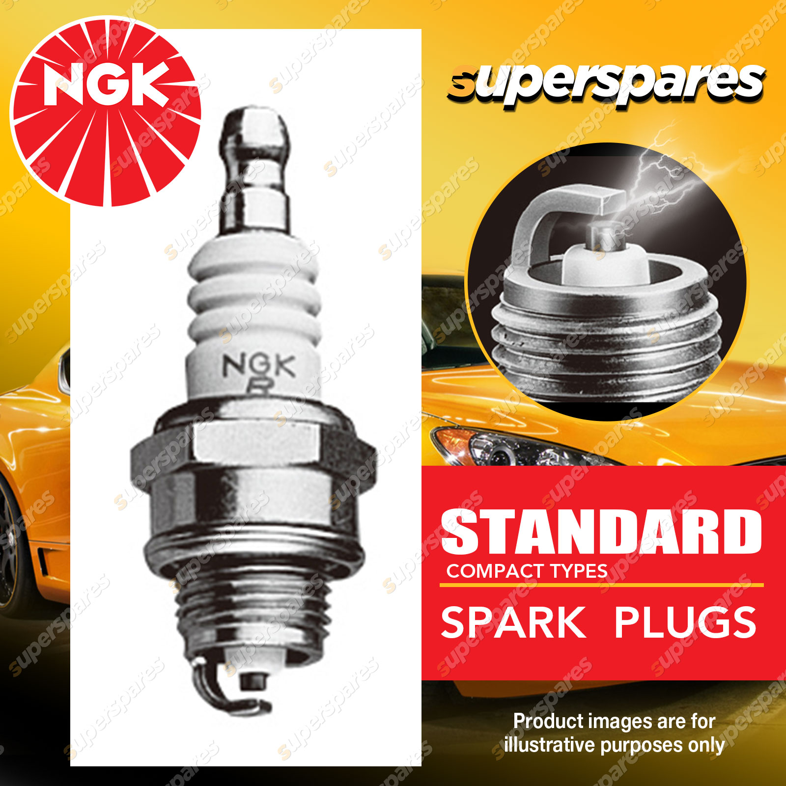 NGK Compact Spark Plug BPMR6A-10 - Premium Quality Japanese Industrial
